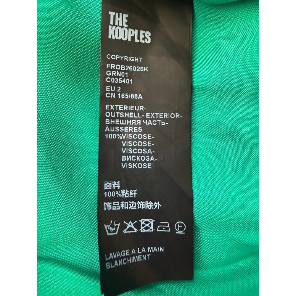 THE KOOPLES One Shoulder Satin Mini Dress NWOT US Size 6 SMALL - Picture 5 of 5